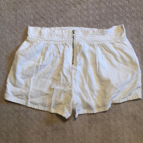 ✨High Waist Linen Shorts B1 - Picture 4 of 8